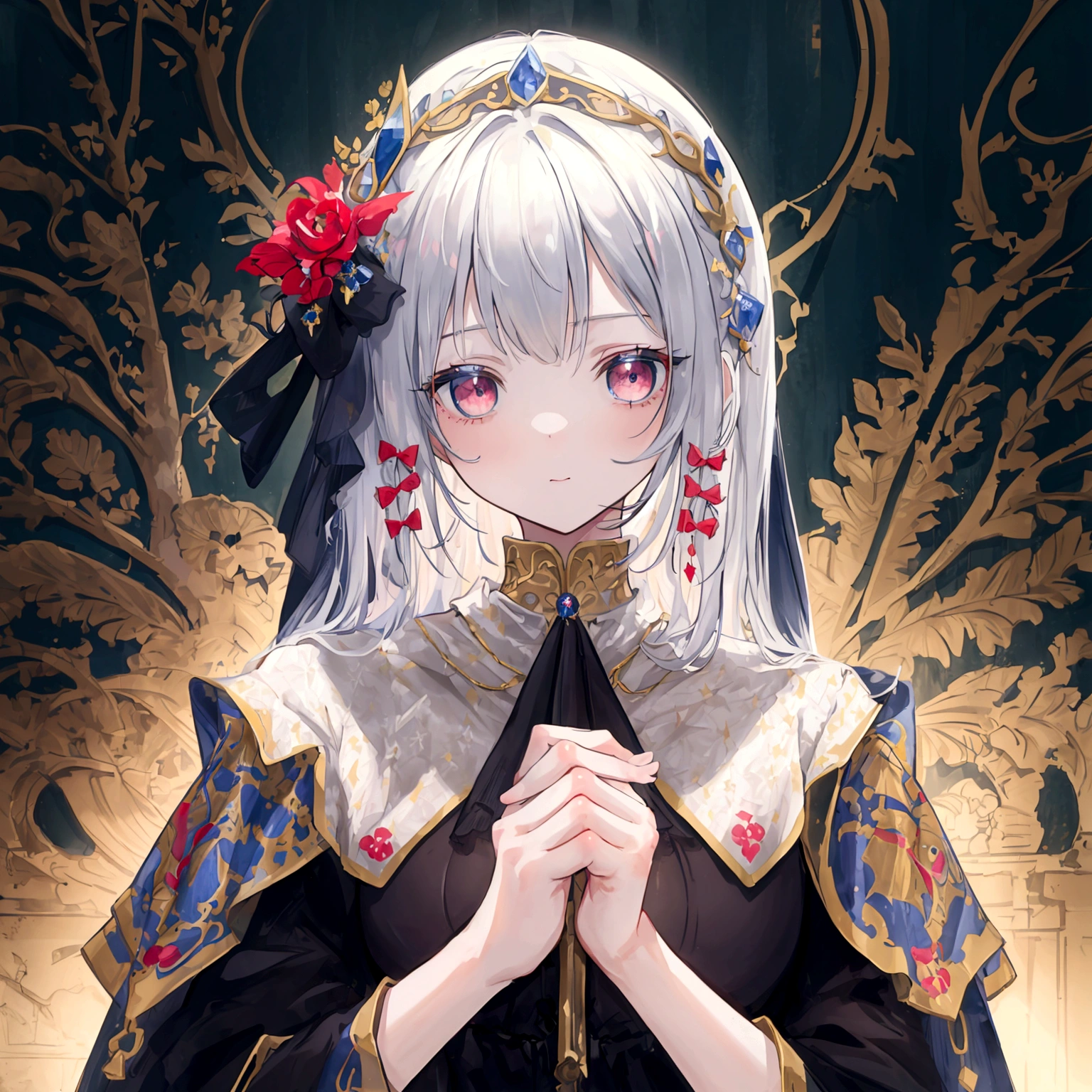 ((Best masterpiece, Perfect quality, Ultra detailed)), A cursed girl, Medieval citizen, Lower-class civilian, Poor