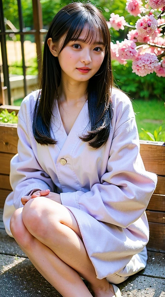 masterpiece, highest quality, 4K, Ultra-high resolution, mishoujo, Painting, Beautiful eyes and fine face, figure, Beautiful details, high resolution figure, Shine_white_particle, One girl, Small breasts、Large Breasts、High 、Japanese、Japanese Idols、A kind smile、