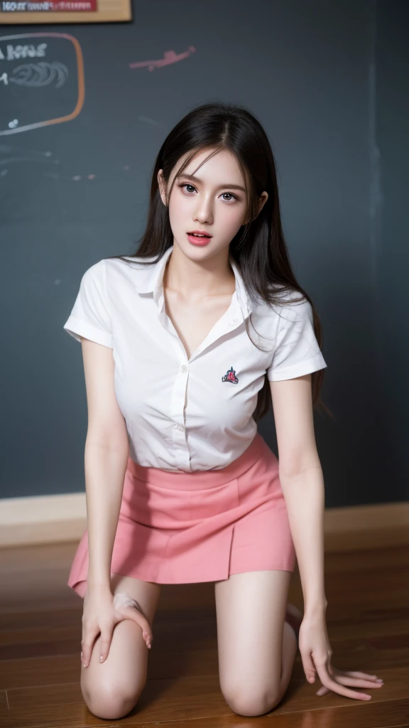 Masterpiece,Highest picture quality,high resolution,4K images,raw image,Virtual image,{alone},{{{vagina}}},sex toys,Dildo,,, put in ,short skirt, Student Uniform