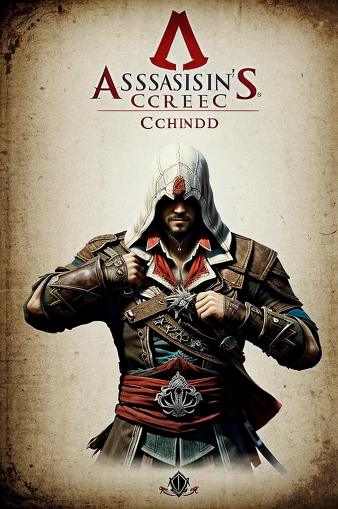 I want you to create a logo, a logo based on the logos of one pice and assassin creed pirates 