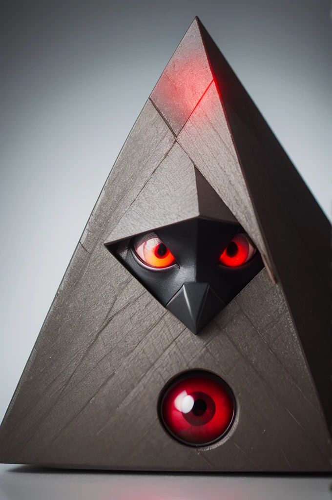 A piramid with a red eye inside