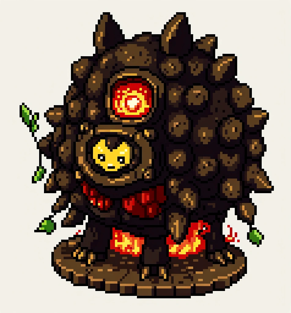 Make a pokemon in pixelart 