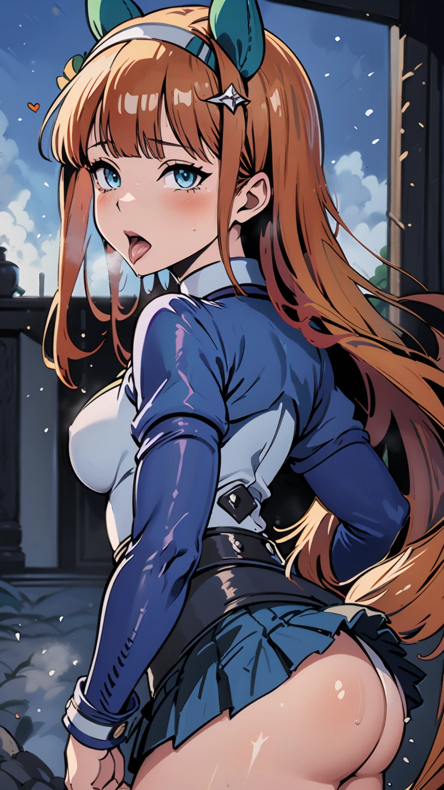 Silence Suzuka、Beautiful woman、Very thick thighs、Acme Face、Best image quality、High resolution、masterpiece、super high quality、Thick pubic hair、Screaming orgasm face、Purple lace panties、Very big ass、Very large breasts 、Blushing、4K quality、Blushing、Cry of ecstasy、Wearing black knee socks、Sweaty all over、Heavy breathing、Cowboy Shot、Shaking breasts、上下にShaking breasts、Penis sheath、Cowboy Shot、Have sex with a man、Multiple menに囲まれている、Multiple men、{Highest quality}, {so beautiful}, {Super detailed}, {Best illustrations}, Browsing Caution, girl, Blowjob, penis