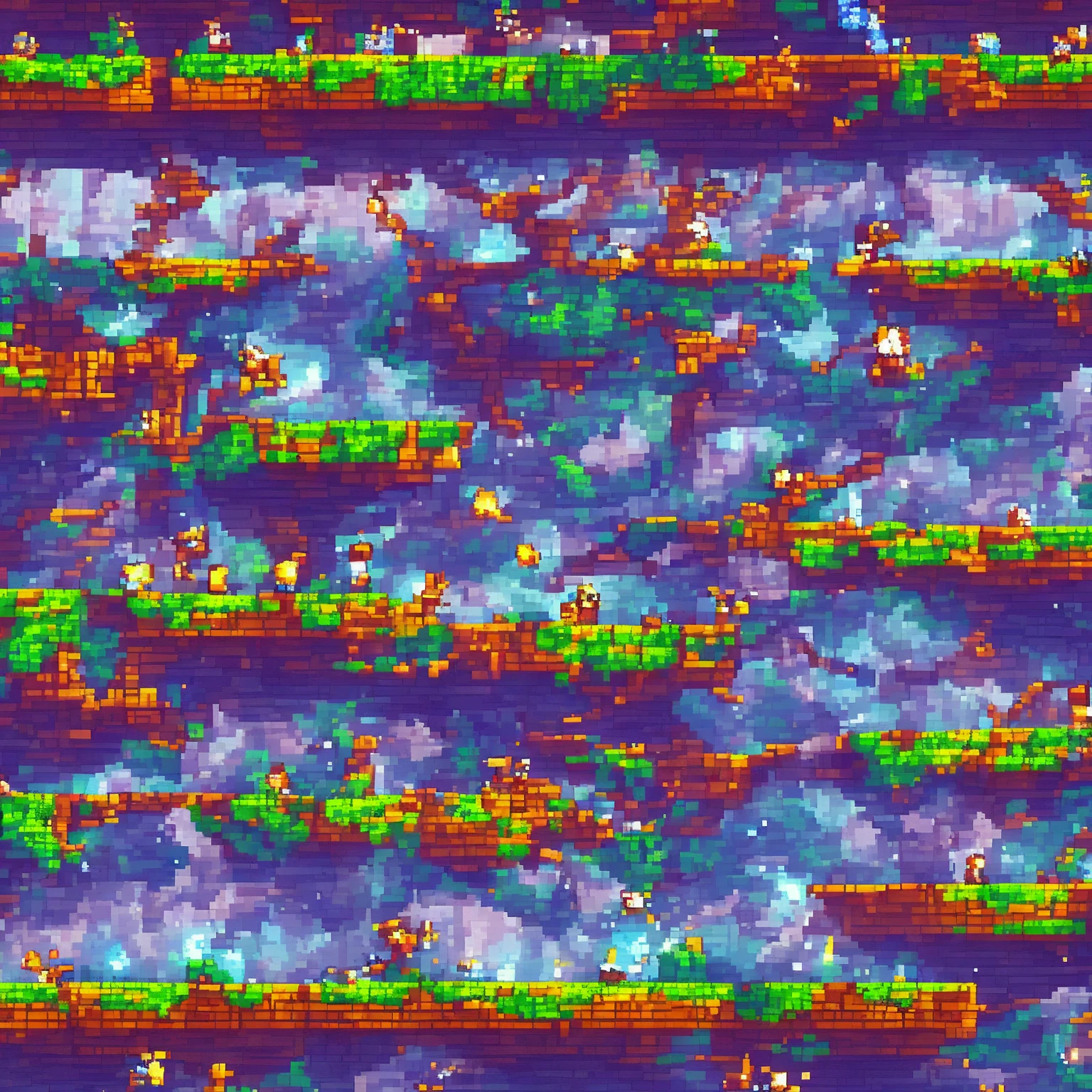 Pixelart 2d game platformer