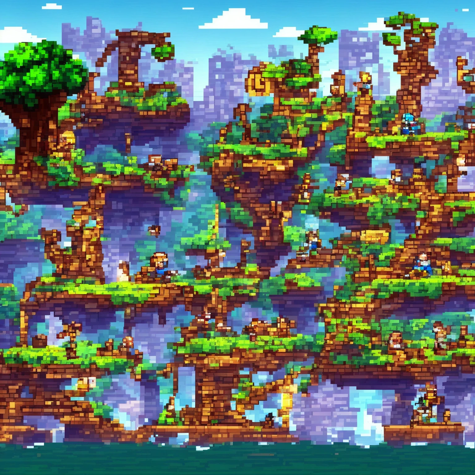 Pixelart 2d game platformer