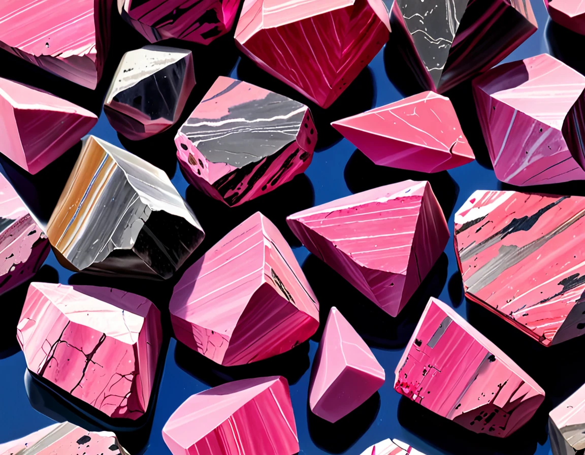 Rhodonite rough