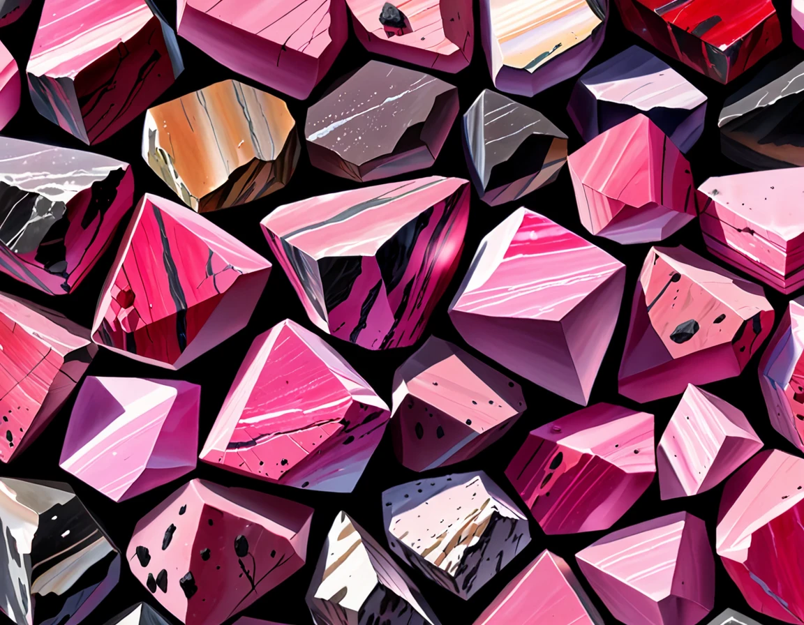 Rhodonite rough