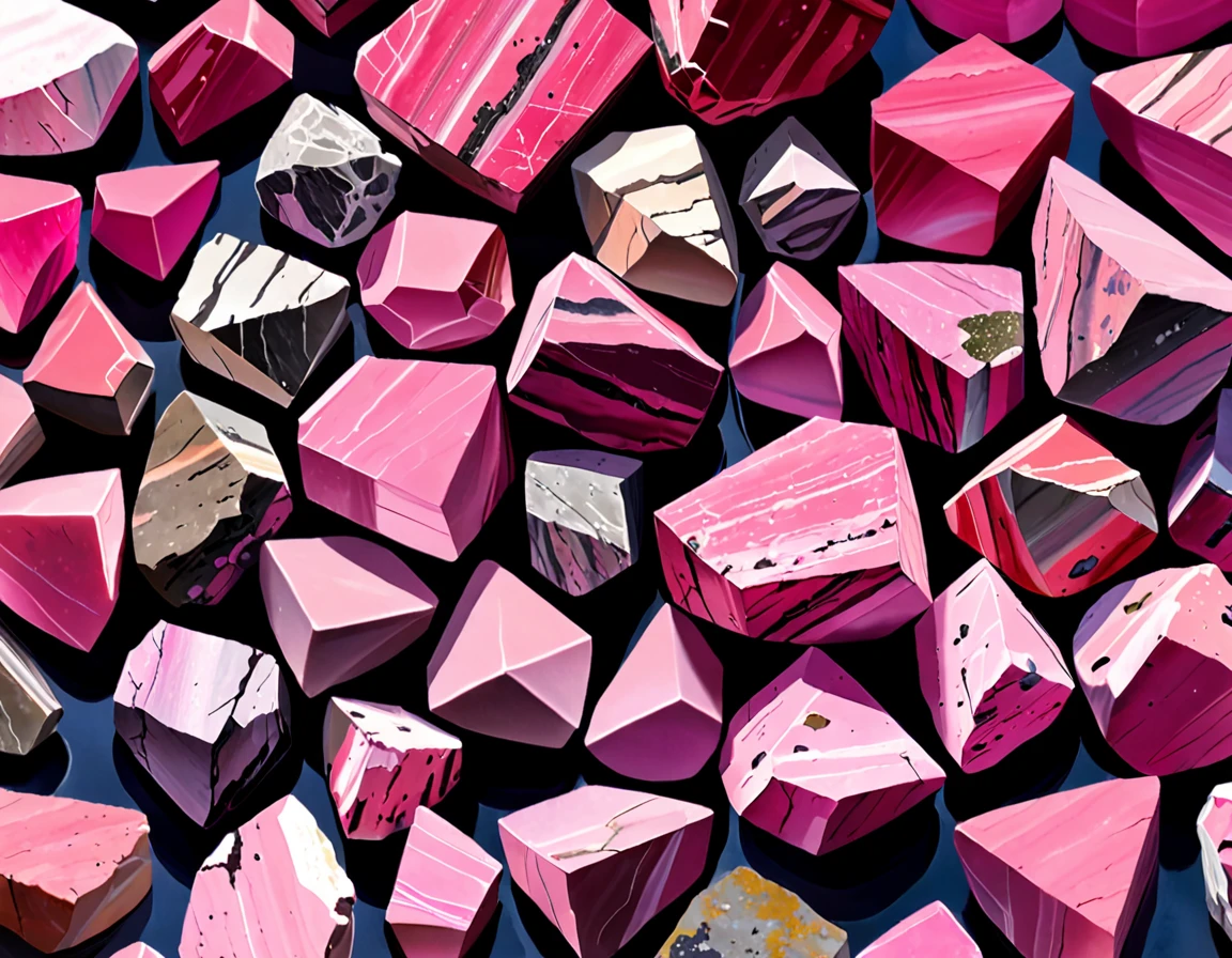 Rhodonite rough