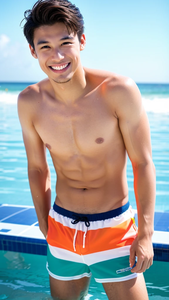 male Age 32 swimwear lifeguard ??????? smile