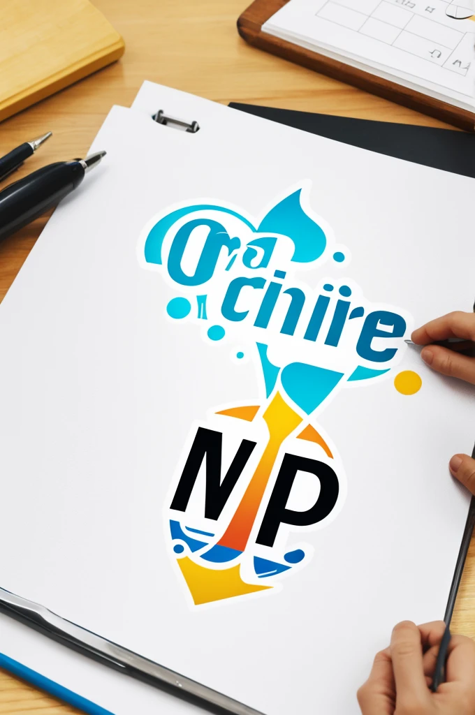 Create a logo with the name creative world