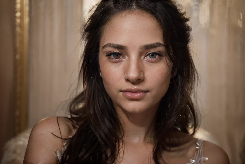 a beautiful woman, 1girl, beautiful detailed eyes, beautiful detailed lips, extremely detailed face, longeyelashes, elegant dress, serene expression, graceful pose, detailed background, intricate patterns, cinematic lighting, warm color palette, oil painting, (best quality,4k,8k,highres,masterpiece:1.2),ultra-detailed,(realistic,photorealistic,photo-realistic:1.37)