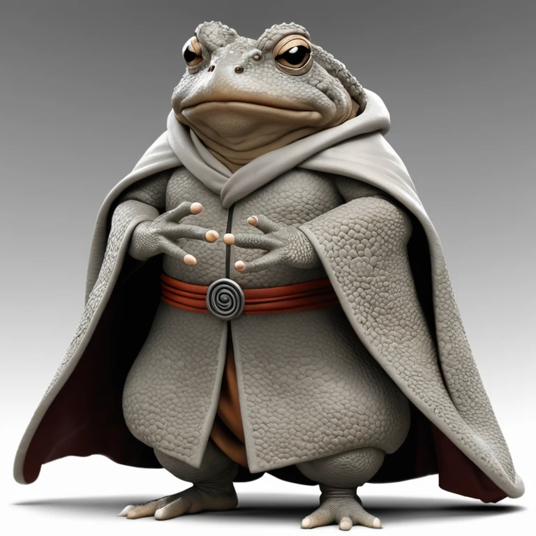 8k, masterpiece, best quality, realistic, higly detailed, anthropomorphic toad-like, male, gray skin, afro silver hair, humanoid toad, anthropomorphic toad-like, anthropomorphic toad-like, anthropomorphic toad-like, fukasaku from naruto, wizard robes