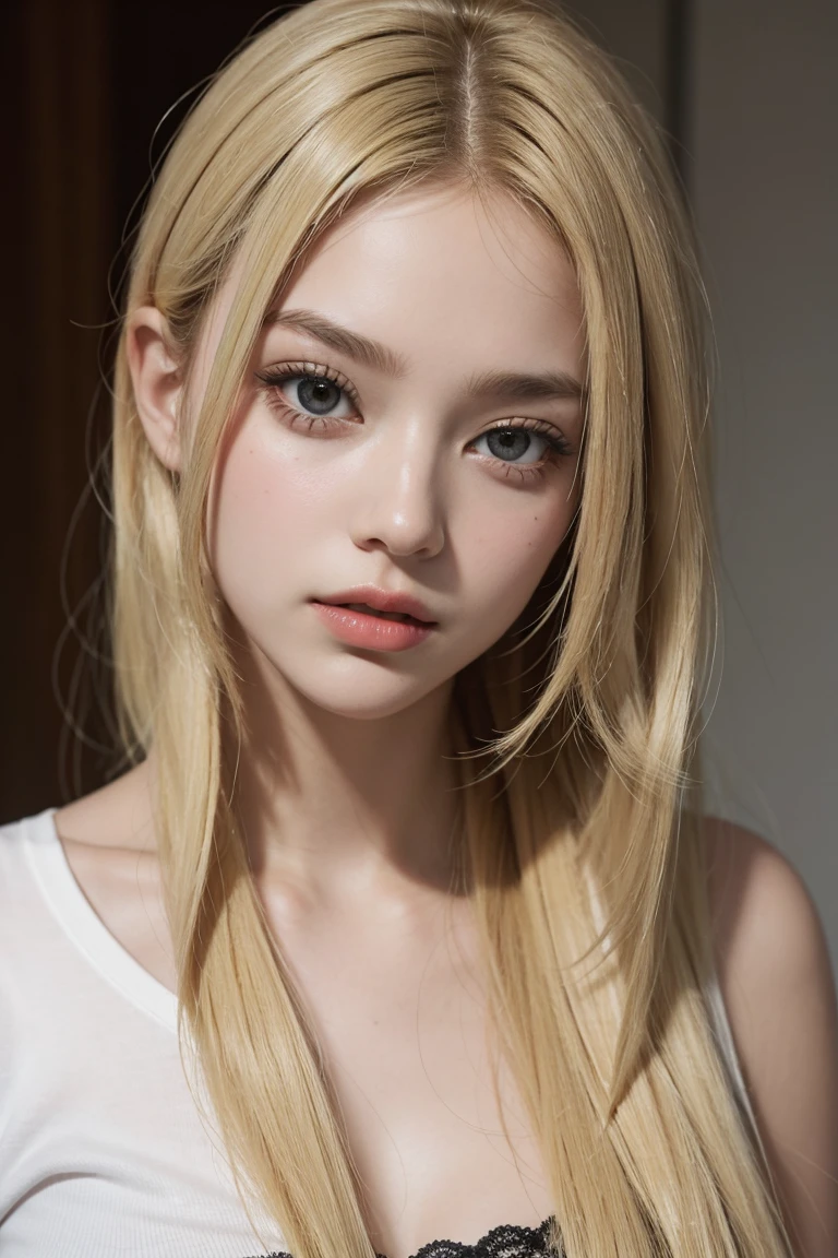 One girl,face,Gal,Blonde
