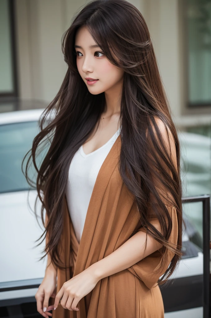 Long-haired beauty