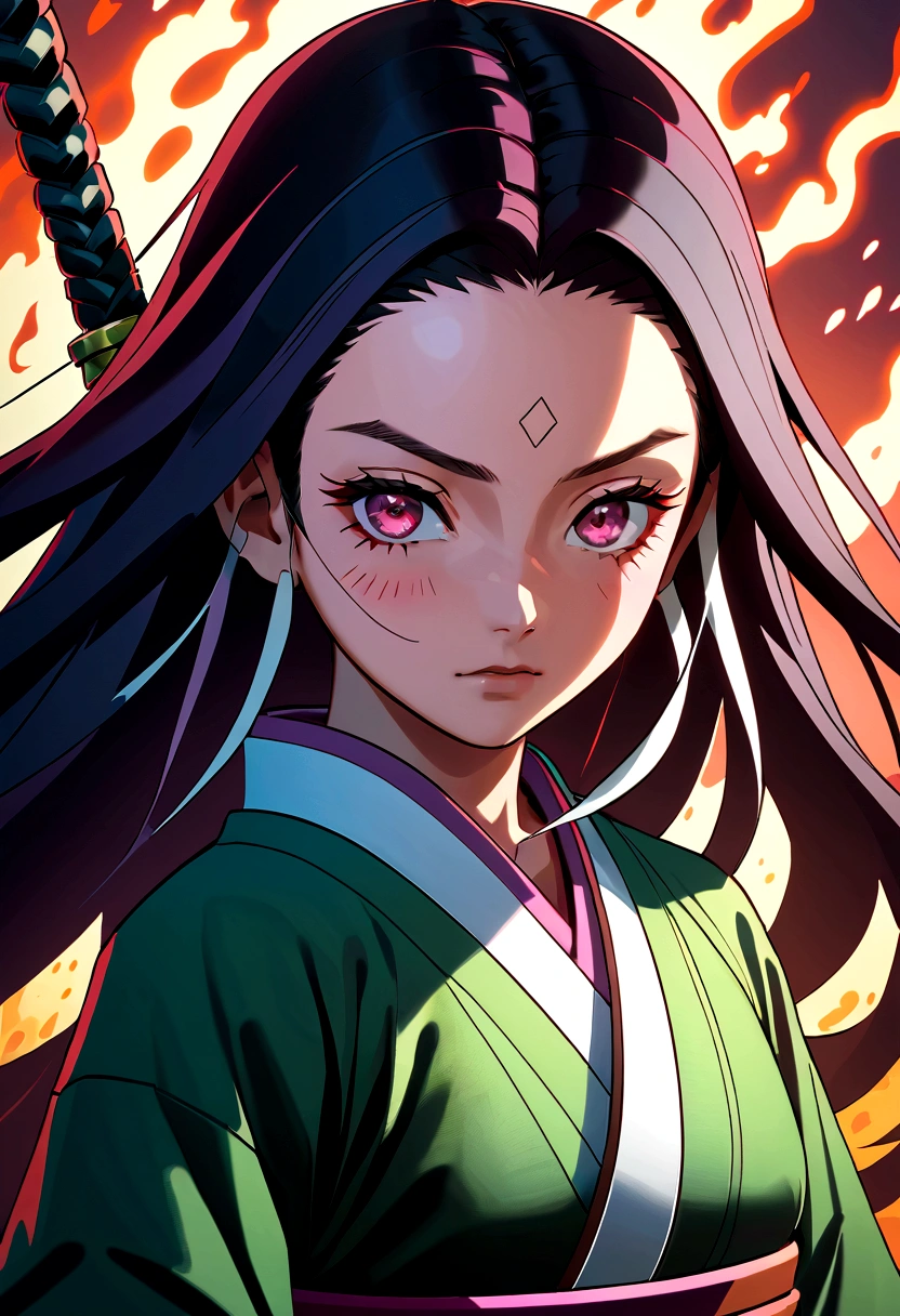 Demon Slayer, Kamado Nezuko, (Extremely detailed CG unity 8k wallpaper), The most beautiful works of art in the world,