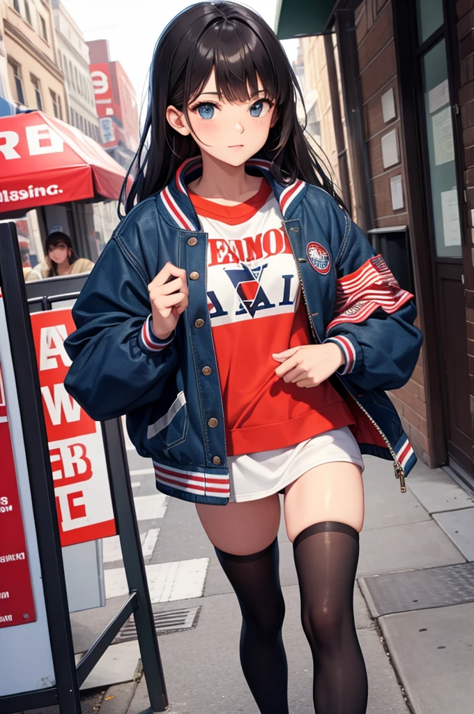 Pixiv style, A high resolution, Hyper-realistic, Anime style, 4K, A woman who is. Japanese high school student sitting on a park bench. High school sportswear. sweatshirts. Shoot sideways from diagonally. The woman looked up at me，Smile with your mouth closed. The woman's face is written accurately. medium hair length. Slightly larger breasts. Model type woman. Extremely precisely drawn female eyes. Beautiful female face. Two legs. Two arms. Five fingers to write，extremely precise, Peaceful Japanese park，rich greenery.Pregnant belly，Pregnant women with，a navel