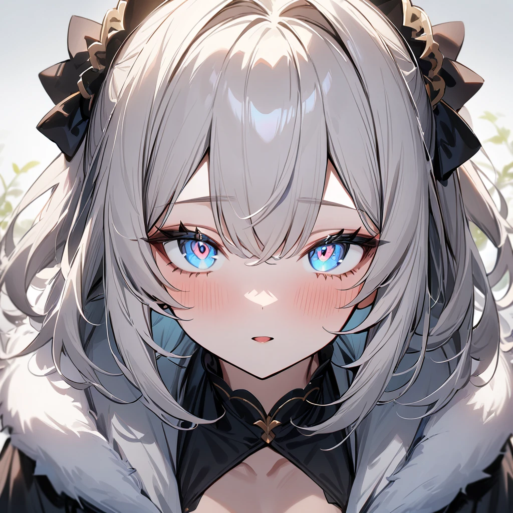 1girl,masterpiece,best quality,very aesthetic, absurdres,pale hair,pale  eyes,light  blue eyes,Detailed eyes,Costumes