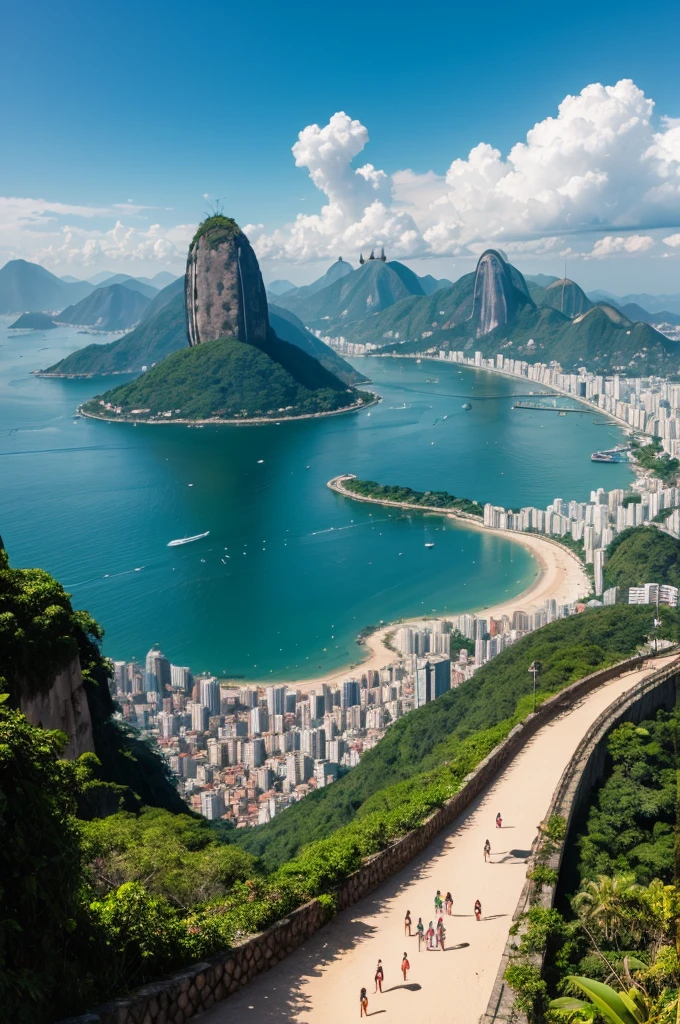 LogoBrand: Rio de Boa With the image background of Rio de Janeiro.