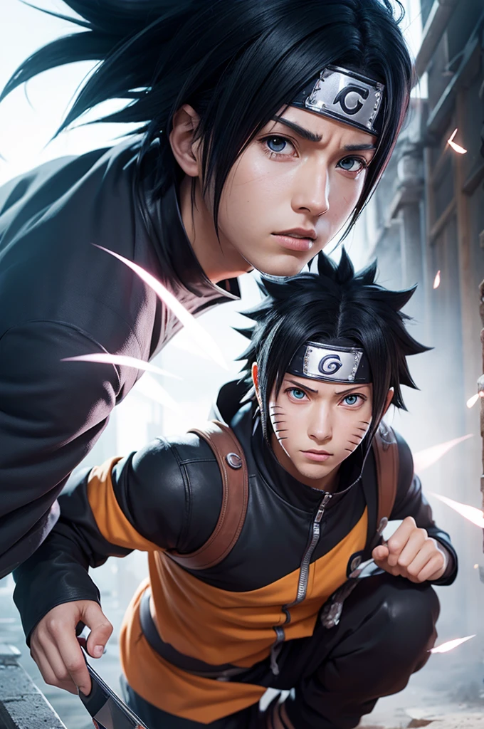 Create a Naruto image, more Sasuke