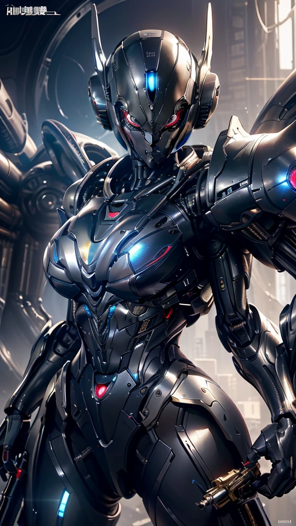 (best quality, 8K, masterpiece: 1.2), Extremely detailed, (Surreal, Reality: 1.37), 1 个女孩Extremely detailed的脸, Beautiful red eyes ultra 4k detailed big breasts very sexy soldier use ((gun)) In the background, White robot girl, Cyberpunk anime mecha girl, Wearing sci-fi military armor, Beautiful black robot girl, Robot-Silver Girl, Black Robot Fela, Echoes Overwatch, Anime perfect women, Blue pupils, Five fingers, (((In battle, Alien Planet, alien war,)))