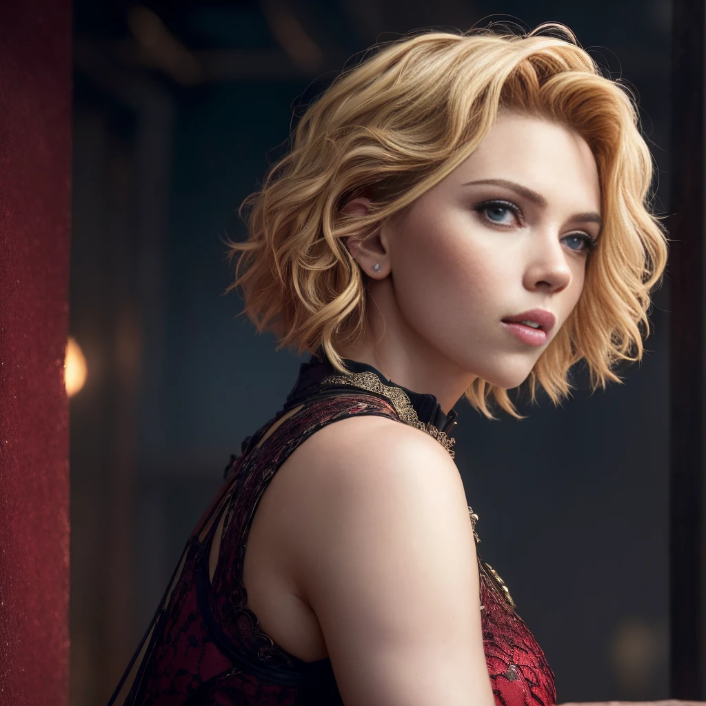 (extremely detailed 8k wallpaper), An average photo of Scarlett Johansson's Necromancer, intrikate, high détail, dramatic