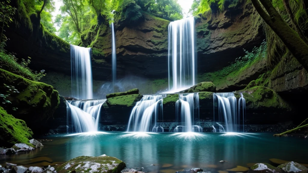 Waterfall in another dimension