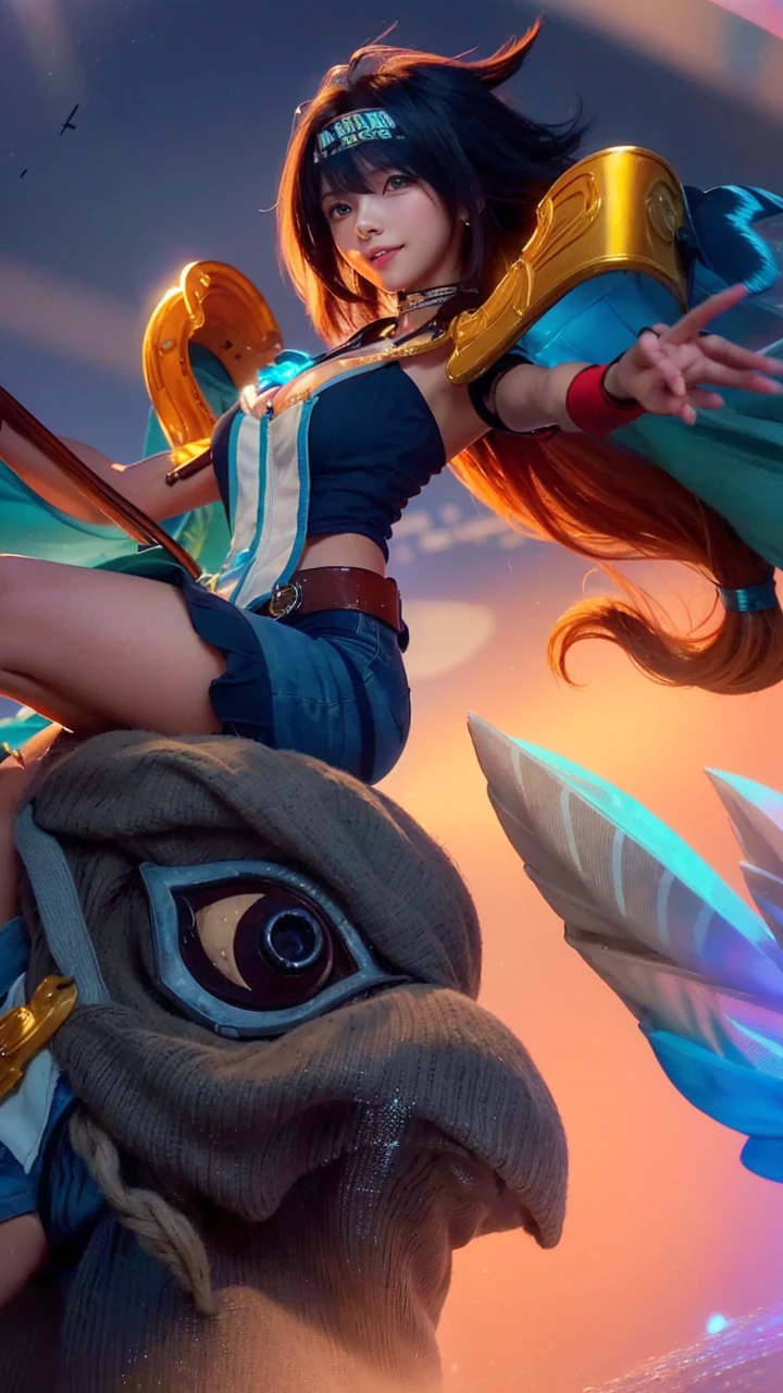 ((((masutepiece, Best Quality, High resolution)))), extremely detailed 8K, Beautiful girl with slim body, (Ultra HD, Ultra-detailed, Highly detailed, Highly realistic, Ultra-realistic, photos realistic), (1girll:1.5), short wavy hair, bob cuts, (dynamicposes), facing at camera, lightsmile, Purple eyes, (nedium breasts: 1.2), (beautifull detailed face, Beautiful detailed eyes), (White vest, Thin material), cleavage, Dark Denim Shorts, Glow, Sweat, (rays of sunshine, Sunlight),nakeness,bared chest