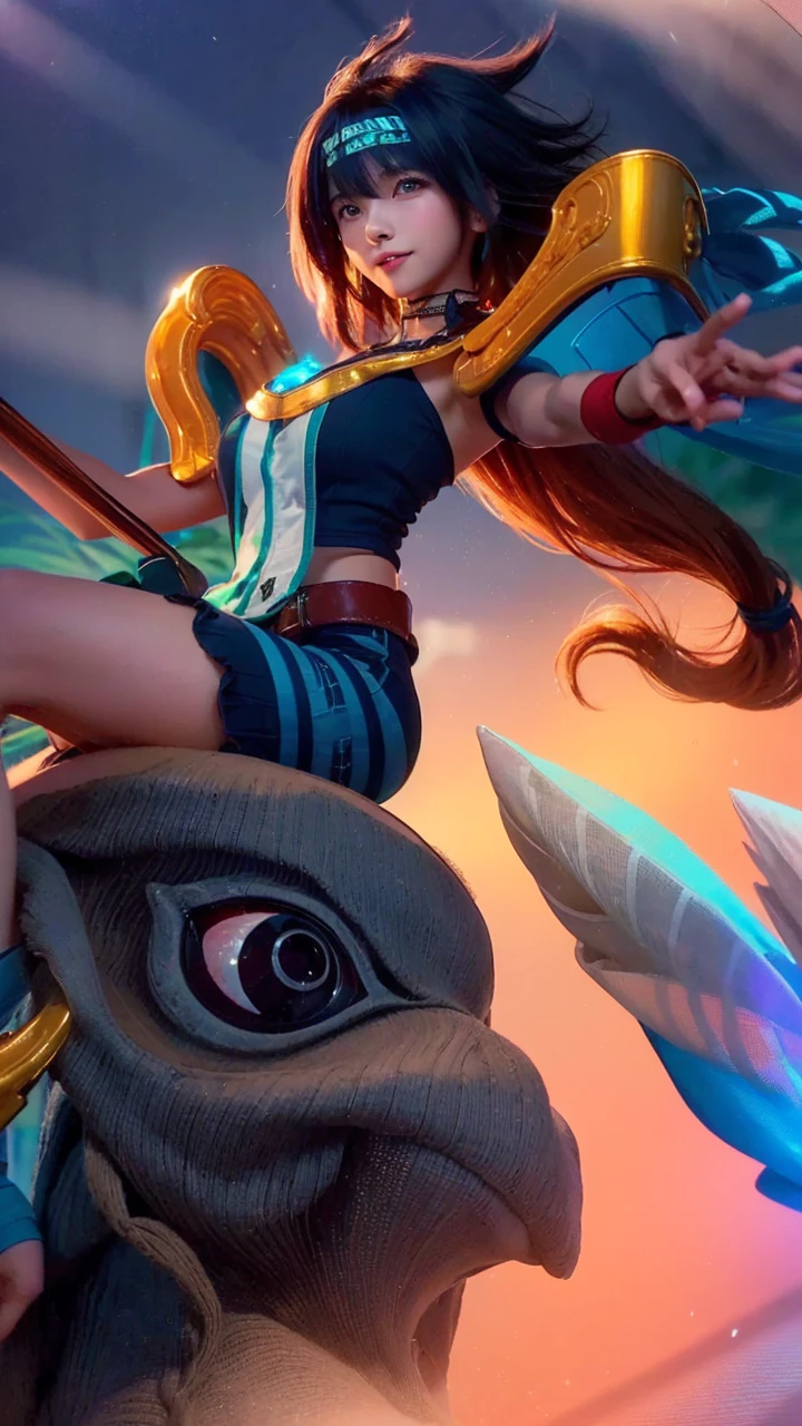 ((((masutepiece, Best Quality, High resolution)))), extremely detailed 8K, Beautiful girl with slim body, (Ultra HD, Ultra-detailed, Highly detailed, Highly realistic, Ultra-realistic, photos realistic), (1girll:1.5), short wavy hair, bob cuts, (dynamicposes), facing at camera, lightsmile, Purple eyes, (nedium breasts: 1.2), (beautifull detailed face, Beautiful detailed eyes), (White vest, Thin material), cleavage, Dark Denim Shorts, Glow, Sweat, (rays of sunshine, Sunlight)，nakeness，bared  chest