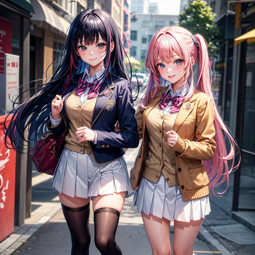 middle School girls,smile,Beautiful girls,The best quality to get you horny,Multi-colored hair,Perfect Girl,Super cute girl,uniform,blazer,School festival,Wearing a cardigan,Long Hair、She has her bangs down,Ultra HD,Young girl,Sex,Naughty Girls,Full body image,Absurd,Beautiful girls,