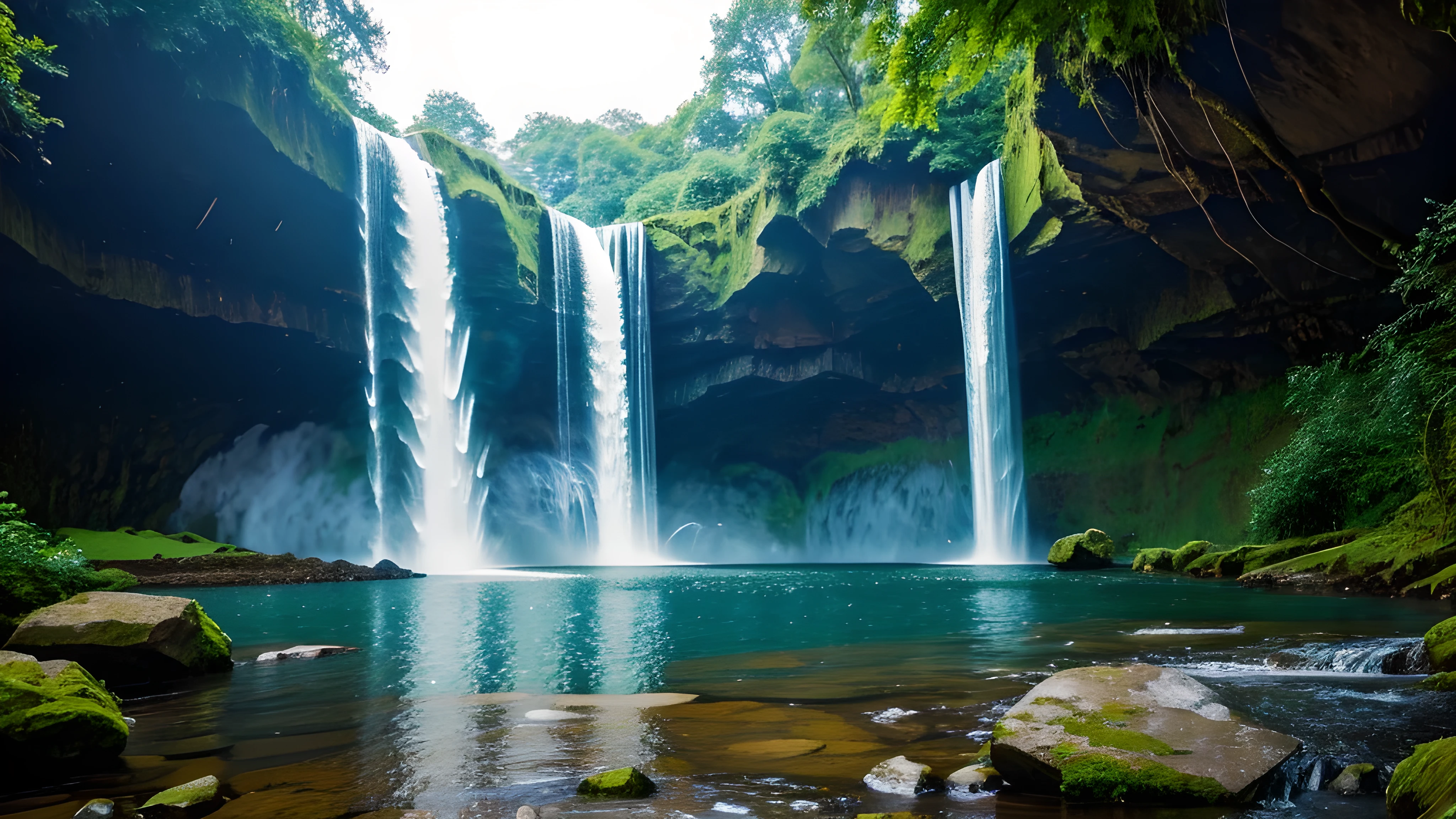 Waterfall in another dimension