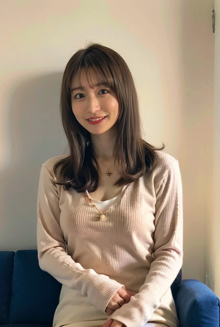 ((Droopy eyes、Are standing、Medium Hair、服の上からでもわかるBig Breasts、Both hands are in front of the navel、A photo showing pants through a short polo shirt、roll up one's shirt with one's hands、She is wearing a white polo shirt and luxurious white panties.、:1.4))、In the living room、Cream hair color、Her huge breasts are obvious even through her clothes....、Small earrings、Light brown hair color、:1.4))、Shiny Hair、Light beige hair color、Background Blur、Light brown hair、{{Cowgirl Shot}}、((Close-up shot from the waist up、Big Breasts:1.4))、Big Breasts、にっこりsmile、服からでも分かるBig Breasts、Cowboy Shot、素敵なsmile、((Revealing clothing))、Full body photo、ring、Tuck your hair behind one ear、Silver Necklace、smile、Caustics、Highly detailed photos、Big Breasts、Super no makeup、(8K、RAW Photos、Highest quality、masterpiece:1.2)、(Realistic、Realistic)、1 Girl、((Big Breastsショートヘア、Looking into the camera:1.4))、Hair blowing in the wind