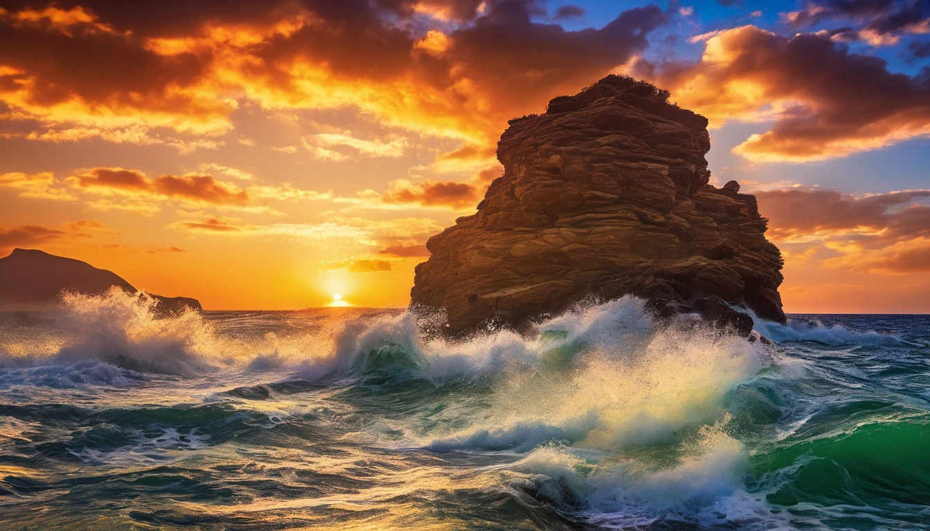 Alpha (arafa) Seascape sunset and waves crashing, Chaotic sea scenery, vibrant sunrise, Stunning colors, Stunning appearance, Gorgeous sunset, breathtaking composition, Beautiful sea view, Stunning sunsets, Gorgeous background, Sunset, Beautiful background, Beautiful, dreamy and amazing, Marcos Adams, Beautiful and hot scene, Epic Sunset, Beautiful sunset, beautiful Sunset, Beautiful Ocean