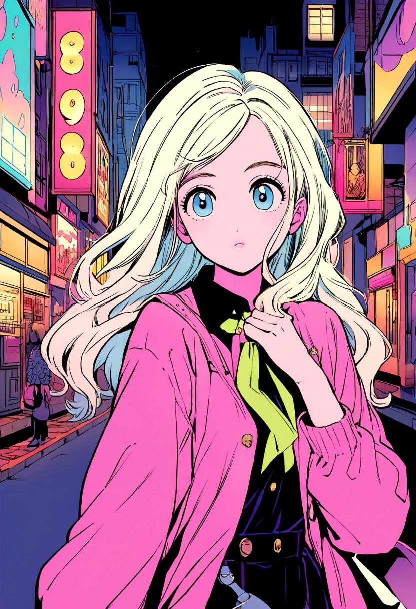 Illustrations that express the emotional beauty of the 80s'City Pop