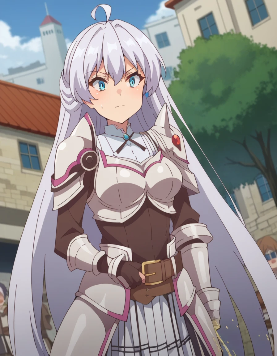 score_9, score_8_superior, score_7_superior, sauce_anime,
kurehaclyret, Kureha Claylet, Long Hair, bangs, blue eyes, very Long Hair, Ahoge, Gray Hair,Peeing、(((nsfw、hentai)))
skirt, belt, armor, Gauntlet,
Outdoor, Cityscape, I had already finished,
View your viewers, Dutch Angle, Cowboy Shot,