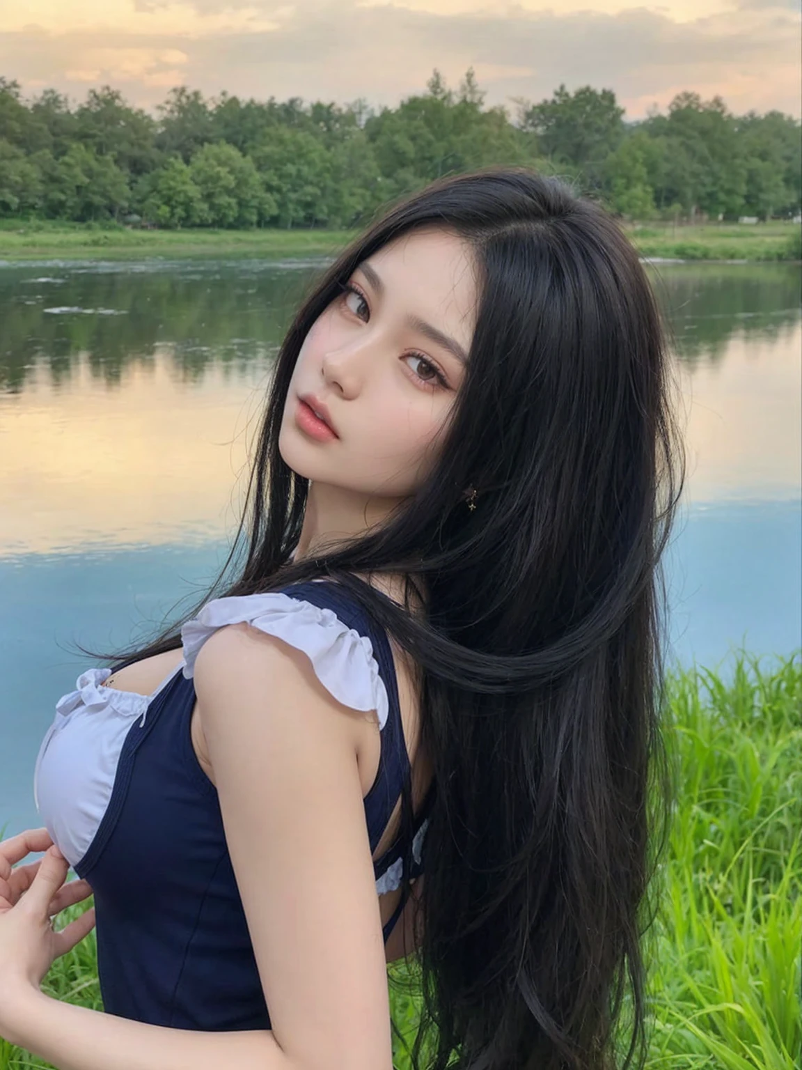 Brunetette, face detailed, Jennie, kpop, tall quality, sexly
