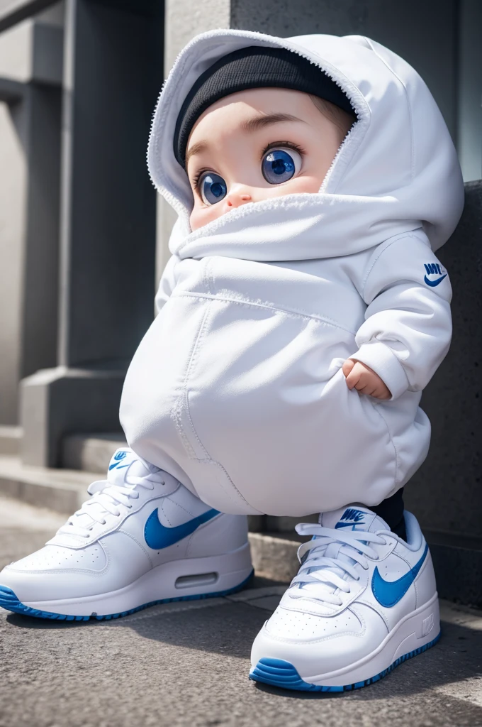 Um boneco de neve de nike