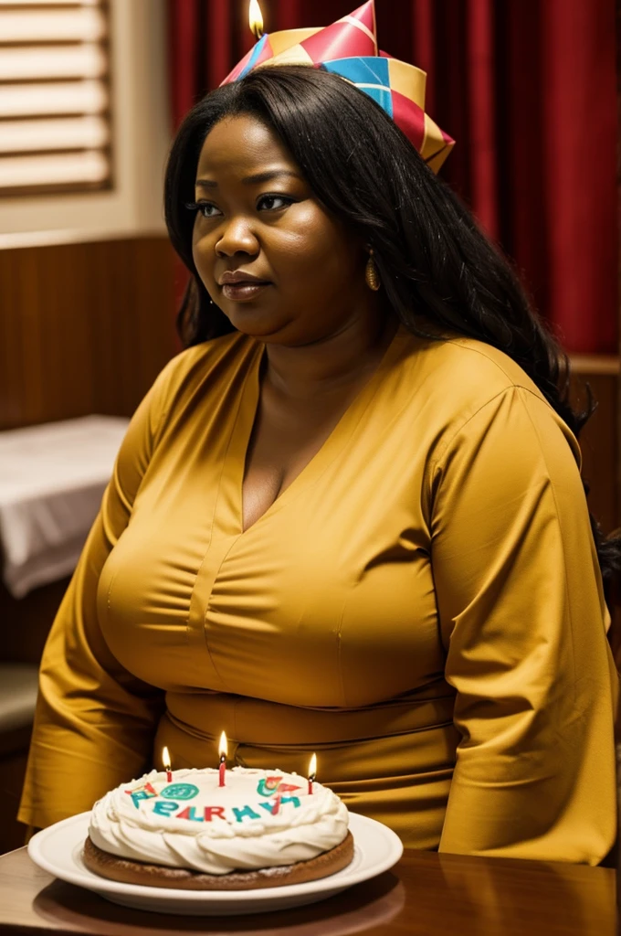 Na fat woman sad why they forgot her birthday 