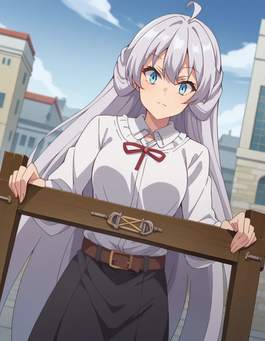 score_9, score_8_superior, score_7_superior, sauce_anime,
kurehaclyret, Kureha Claylet, Long Hair, bangs, blue eyes, very Long Hair, Ahoge, Gray Hair,Erotic、Crucifixion、Peeing、(((nsfw、hentai)))
skirt, belt,
Outdoor, Cityscape, I had already finished,
View your viewers, Dutch Angle, Cowboy Shot,