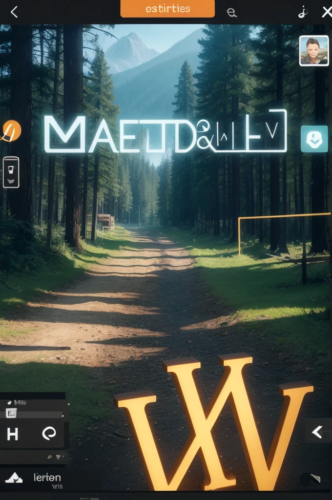 Generate a photo with these letters mvlndlc