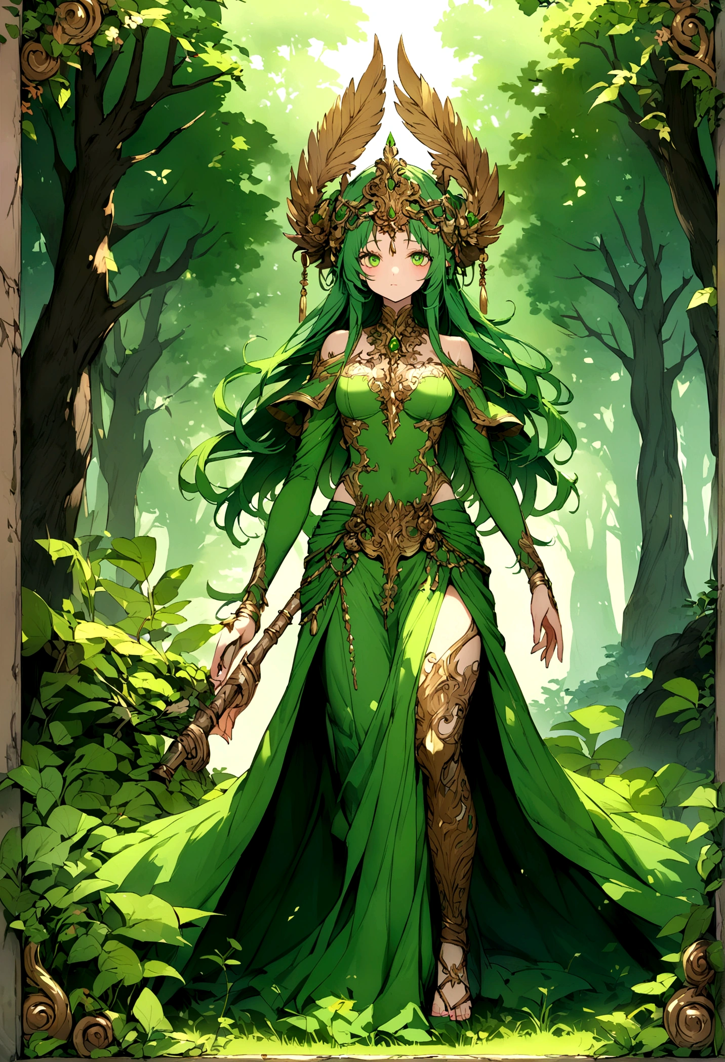 FOREST THE GOD OF THE FORESTS GUARDIAN OF THE CURSED GREEN FLAMES