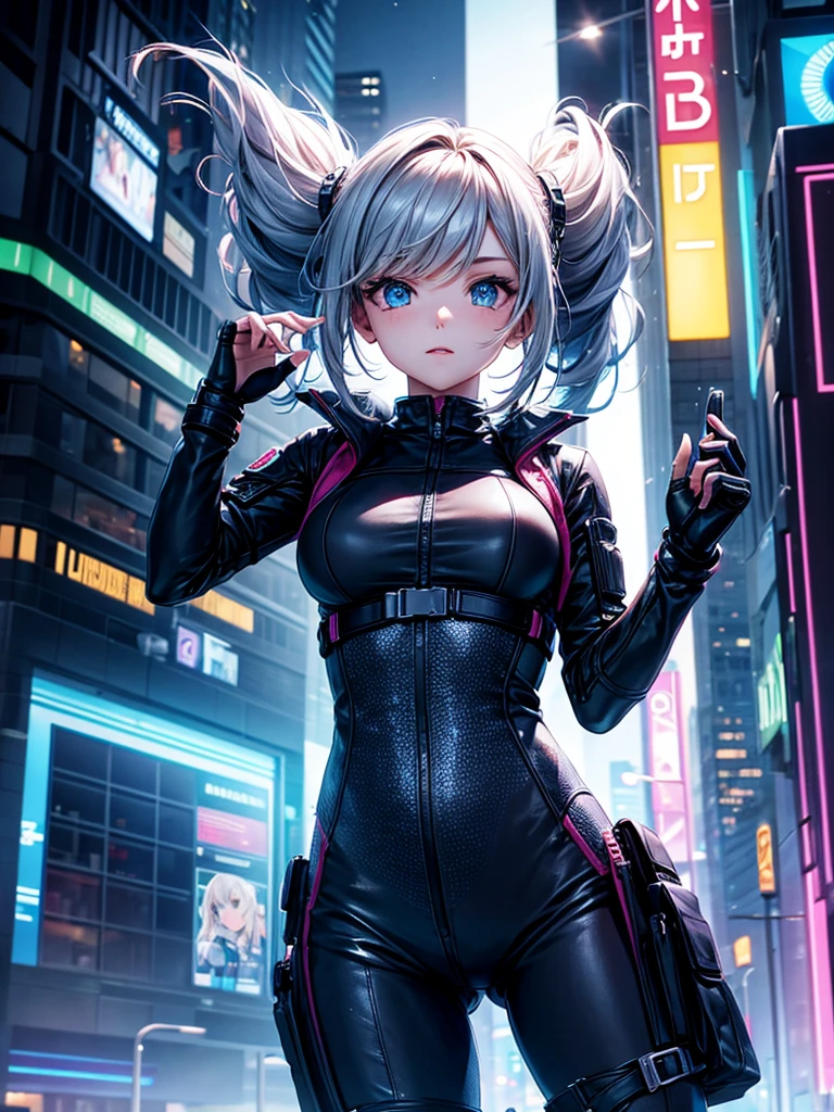 Highest quality,Highest Resolution,Girl from the future,Android,Night City,