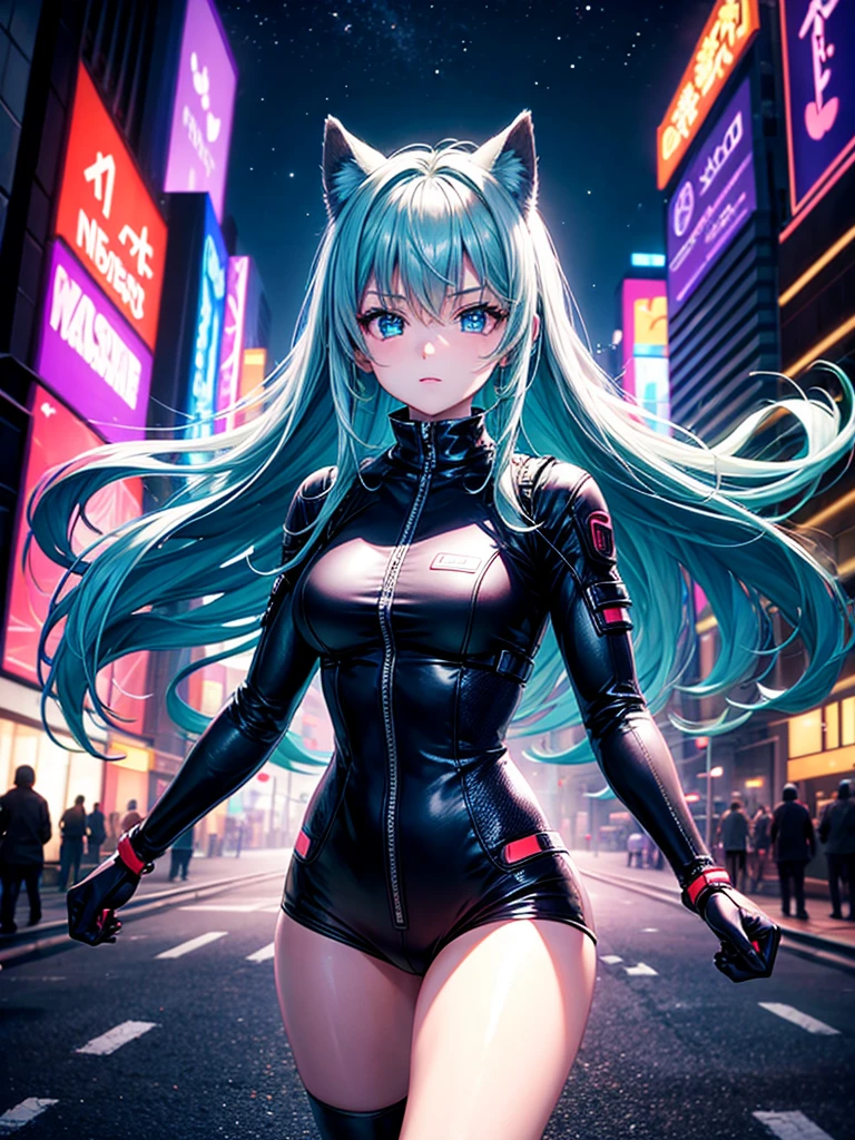 Highest quality,Highest Resolution,Girl from the future,Android,Night City,