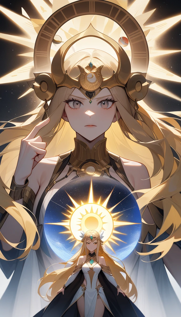 Anime girl in white dress with long blonde hair and green and white dress, Anime Goddess, pink, Smiling Goddess Artemis, lady pink, Portrait of a girl in the Knights of the Zodiac, Official Art, ((Beautiful Fantasy Empress)), the godess hera looking angry, blonde anime girl with long hair, Ancient Goddess, Cute girl anime visuals