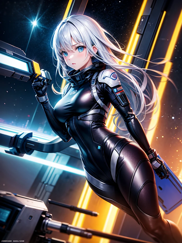 Highest quality,Highest Resolution,Girl from the future,Android,Night City,Get on board,Move fast,