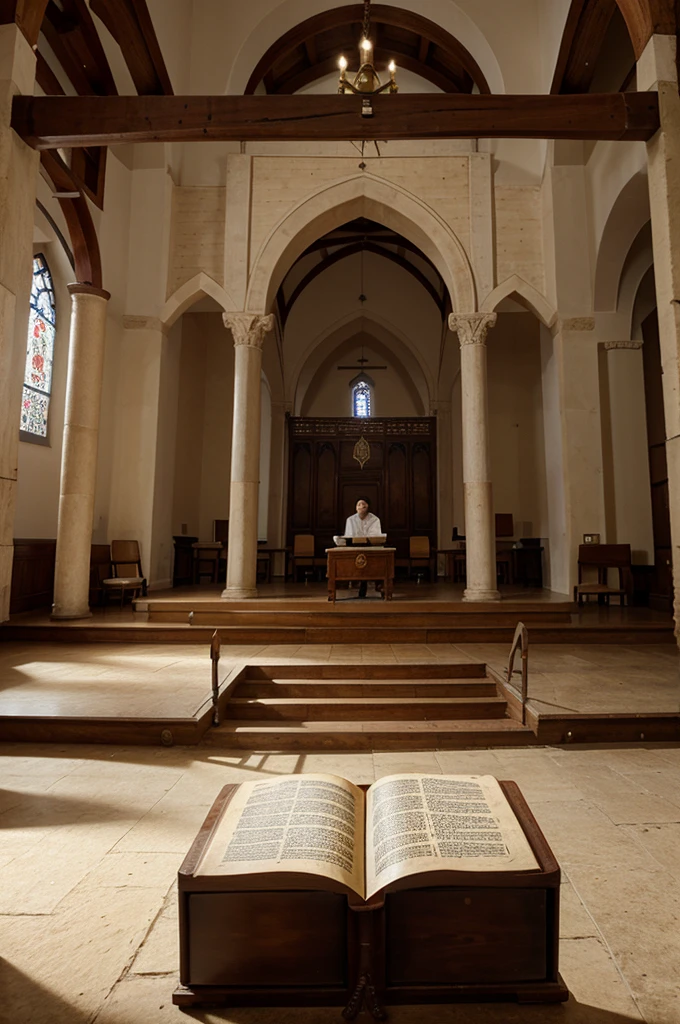 The Lord Jesus taught in the synagogue. The synagogue is a place where Jews read the Bible and pray.