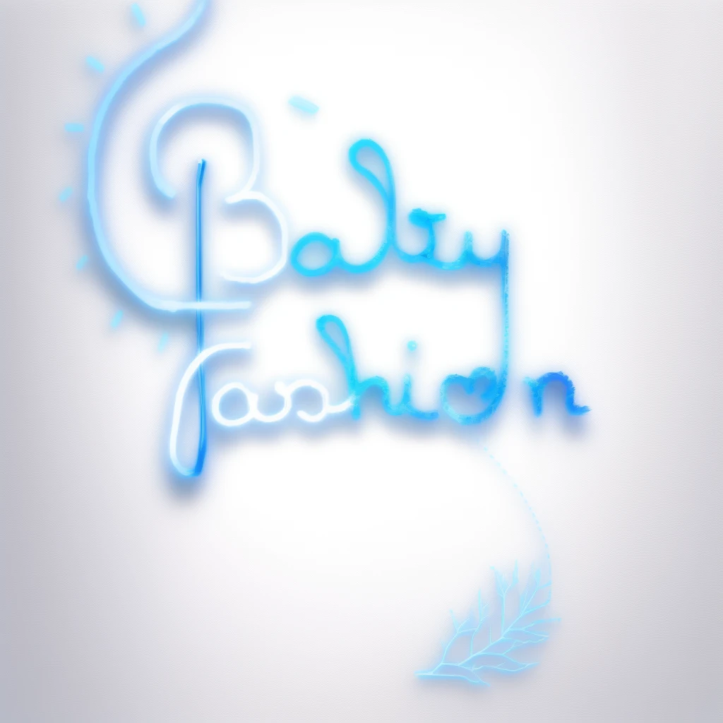 there is a white paper with blue writing, very fashionable, poorly designed, へそ, highly chic, very chic, fashion neon light, hand drawn, handwriting title on the left, fashion of the future, luxury fashion, fashionable outfit, hand drawn, hand drawn, hand drawn, high-fashion, chic, signature on the bottom
