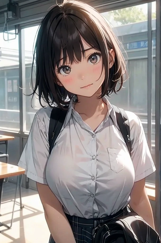 boyish、Big Breasts、high school girl