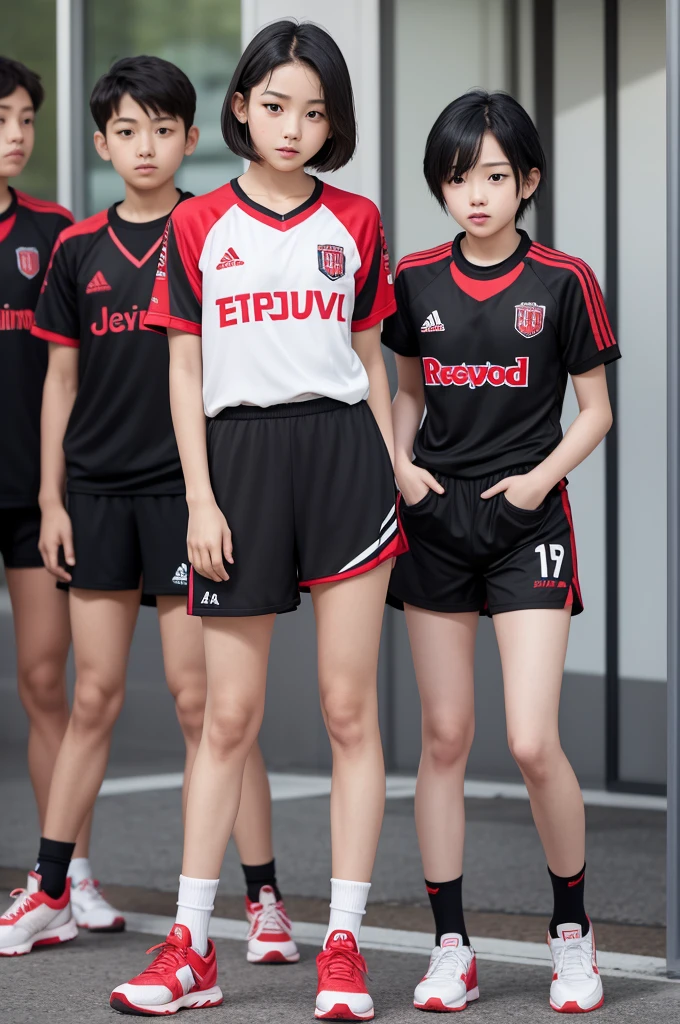 ExtremelyDetailed (((Athletes Team Kawaii Girls in a row:1.4))), Childish perfect face, Reflective Eyes, Detailed(Delicate Clothing textures), Corrected Leg to Foot Line, Corrected Perfect Hand, Dynamic Joyful Expressions LifeLike Rendering, ((Specular Reflection:1.28)), TopQuality 8K Ultra-detailed masterpiece (ProfessionalPhoto:1.37)(Acutance:0.8),(Luminism:1.22), ((Changing Clothes Exposed Underwear))