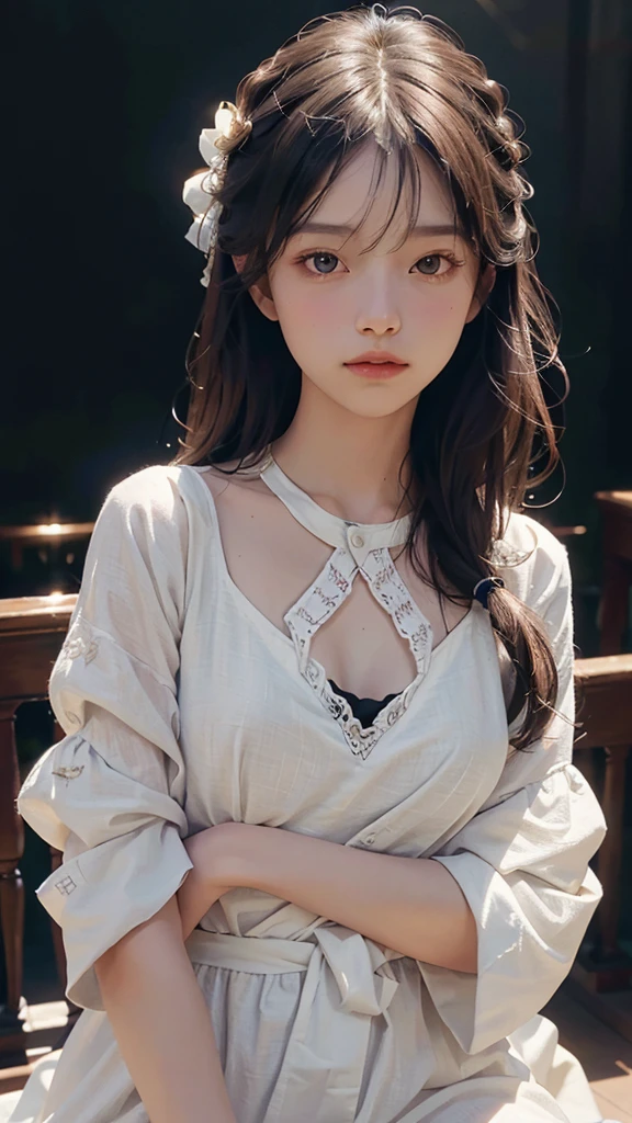 (masterpiece、Ultra-realistic、An ultra-high picture quality、超A high resolution、16k image、Ultra High Definition Photo Images)、The Idolmaster Cosplay、a japanese beauty woman、20yr old、Super beautiful idol face、二重まぶた、Beautiful eyes、Super perfect proportions、Beautiful skin、beutiful breast、Toned waist、thin arm、Thin leg