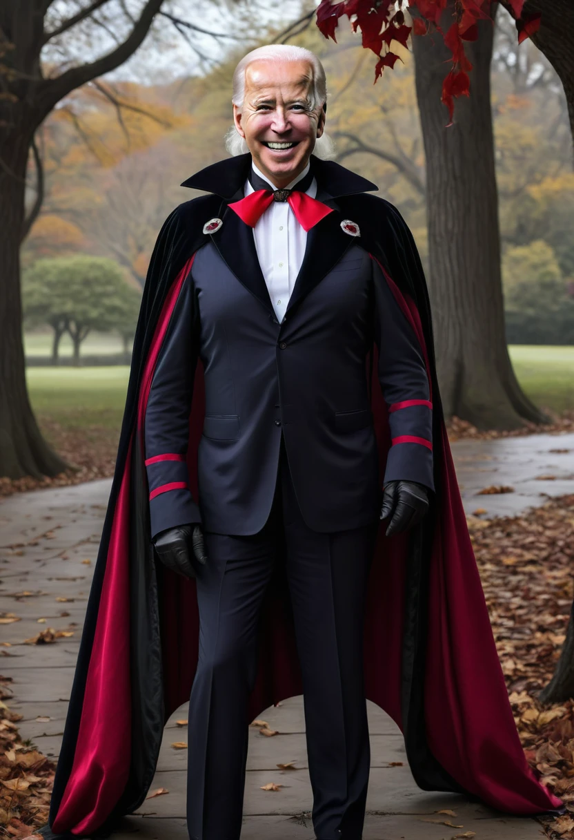 Joe Biden as Count Dracula.